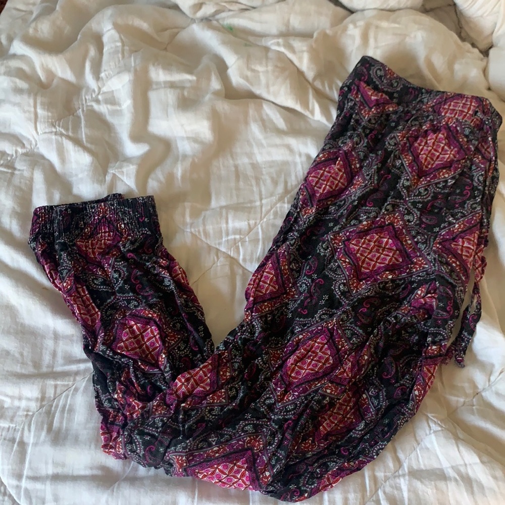 Bohemian floral pants